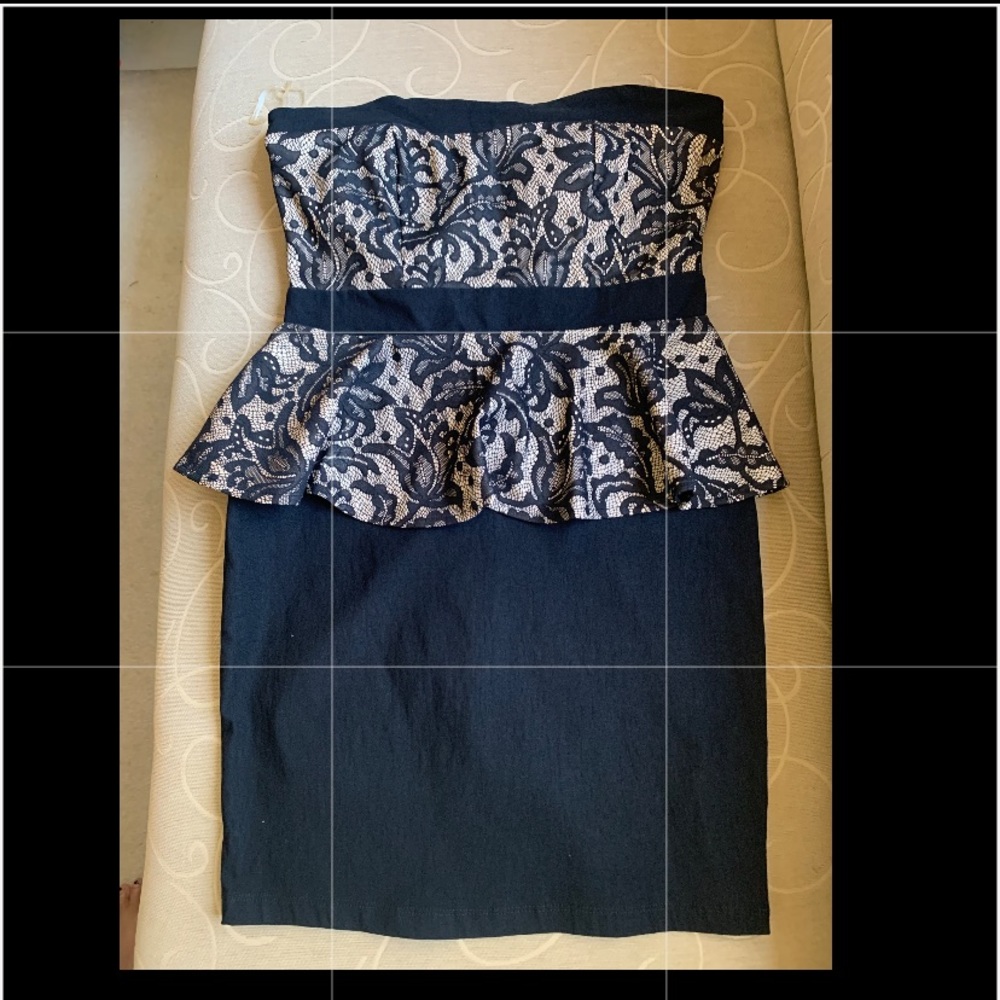Lace overlay dress